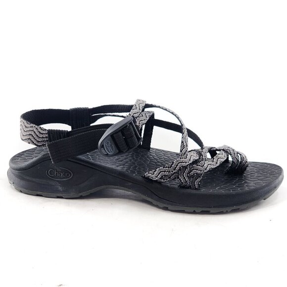 CHACO Updraft EcoTread ZX/2 Gray Wave Toe Loop Sandals - Picture 4 of 6